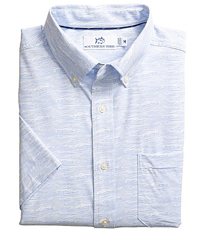 Southern Tide Intercoastal Get In Shape Short Sleeve Woven Shirt - S | Dillard's
