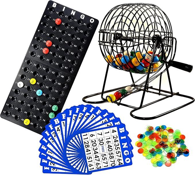 Regal Games - Deluxe Bingo Set - Includes Bingo Cage, Master Board, Mixed Cards, 75 Calling Balls... | Amazon (US)