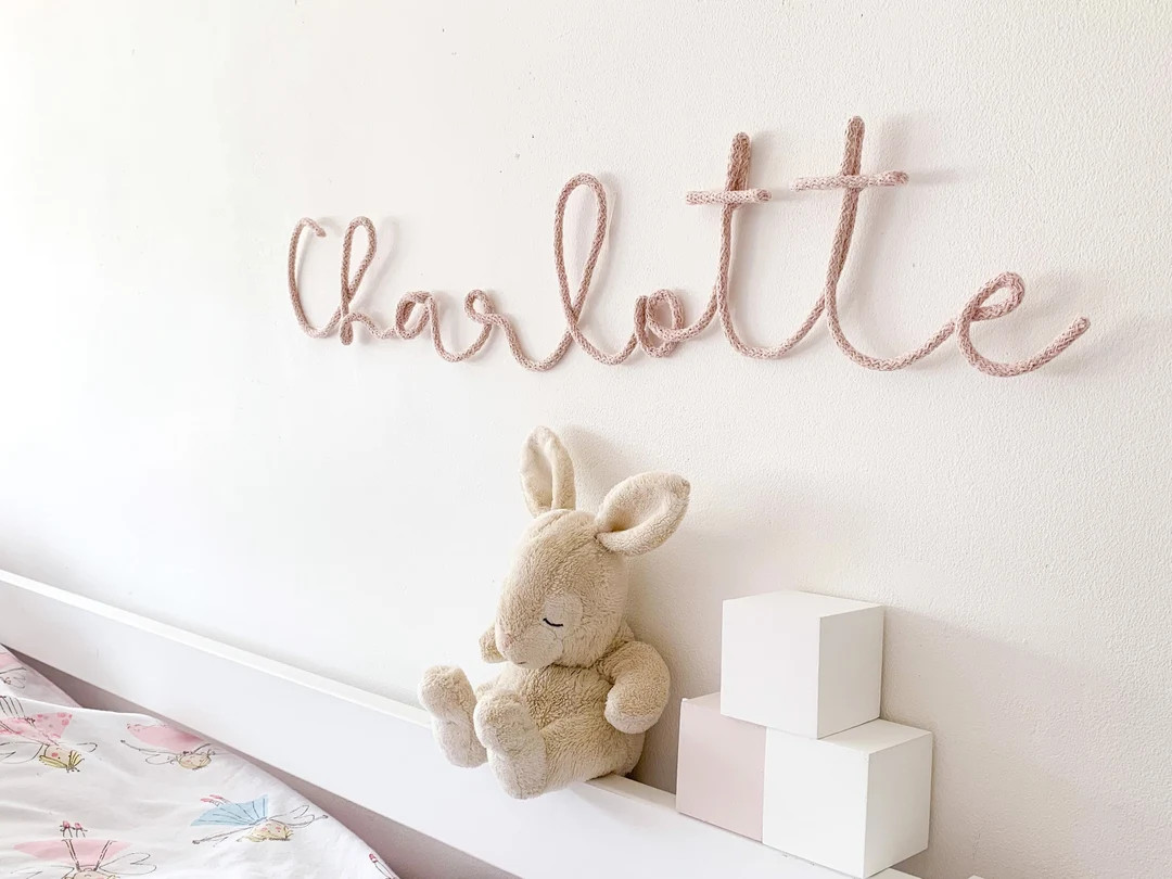 Name Sign for Nursery - Personalised Wire Word Sign - New Baby Gift | Etsy (US)
