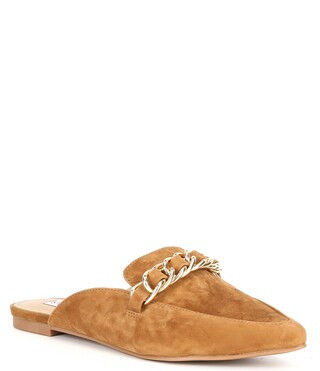 Faine Suede Chain Dress Mules | Dillard's