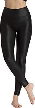 Tsful Faux Leather Leggings for Women Tummy Control High Waist Dressy Seamless Stretch Pleather Y... | Amazon (US)