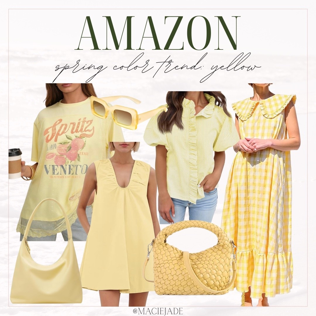 Loving these fun yellow pieces for the spring! 💛🌼 spring outfits, spring outfit, spring dress, spring dresses, spring bags, spring outfits 2026

#LTKSeasonal