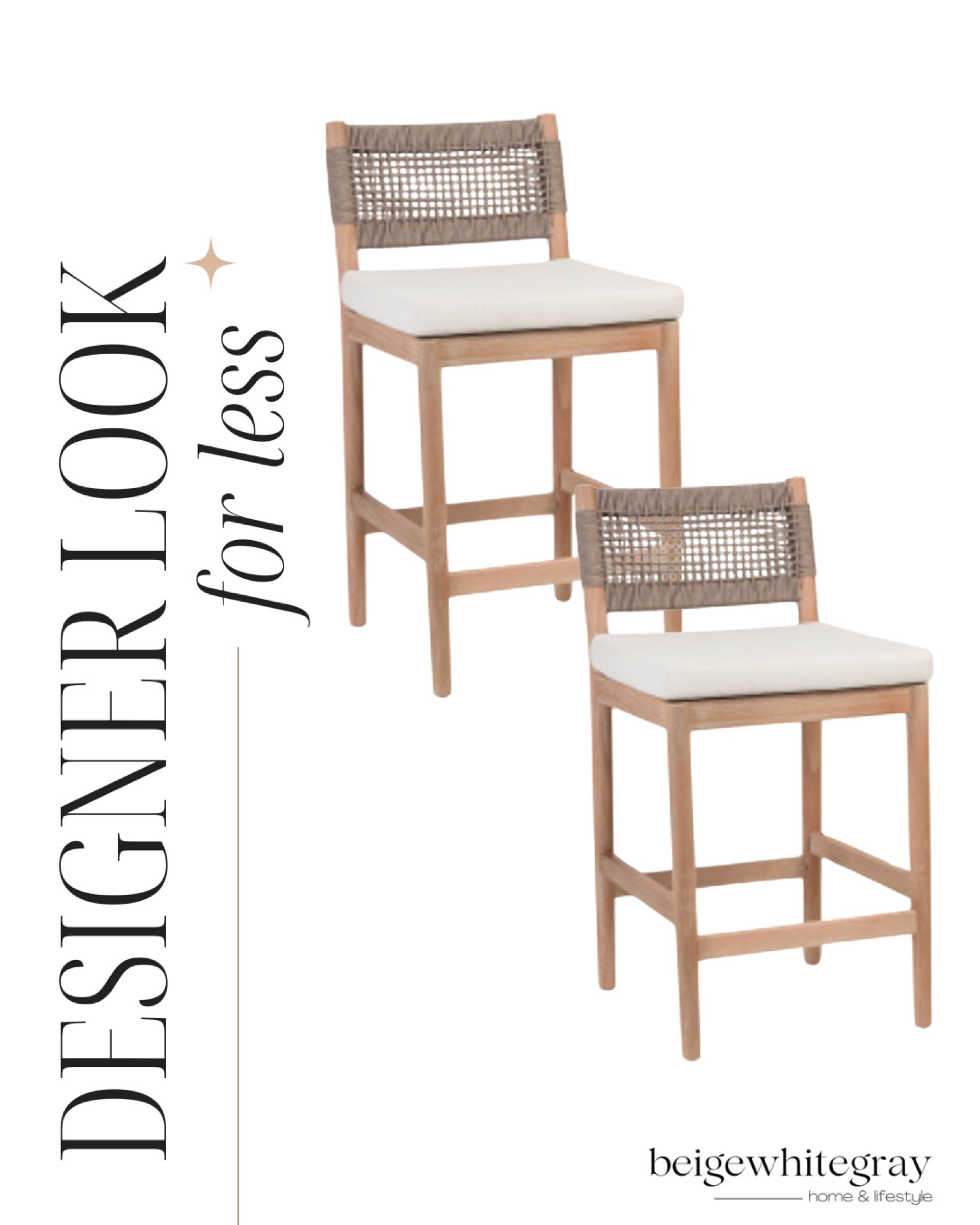 Designer look for less for these set of 2 counter stools. They remind me of the ones I have in my kitchen 

#LTKHome #LTKStyleTip