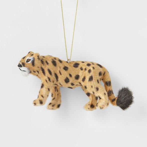 Faux Fur Leopard Christmas Tree Ornament - Wondershop&#8482; | Target