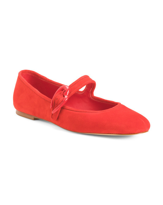 Made In Italy Suede Verona Ballet Flats | TJ Maxx