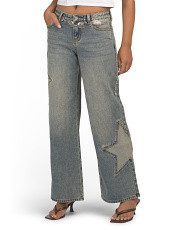 Star Baggy Jeans With Western Style Belt | Women | Marshalls | Marshalls