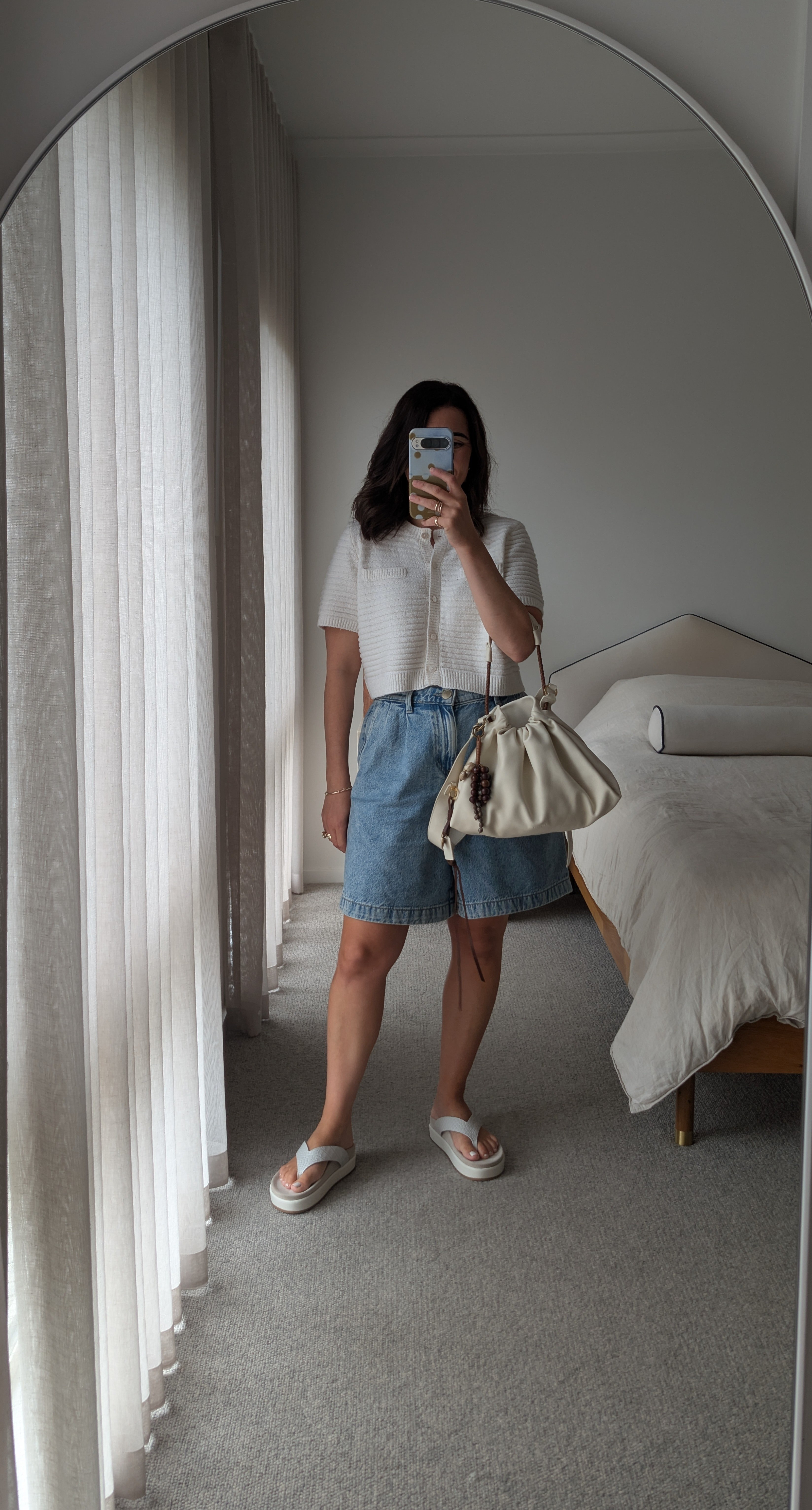 An outfit I've repeated more times than I can count.My top is viv the label, others are linked belowI wear a small in the shorts, and you need to size up a full size in the shoes.

#LTKaustralia #LTKpetite #LTKsummer