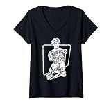 Womens Venus Skeleton Gift - Aesthetic Vaporwave Soft Grunge V-Neck T-Shirt | Amazon (US)