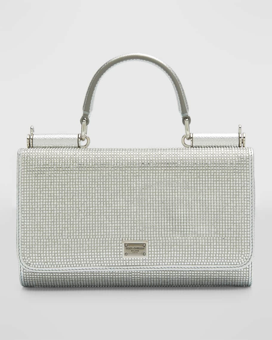 Dolce&Gabbana Sicily Crystal-Embellisehd Wallet on Chain | Neiman Marcus