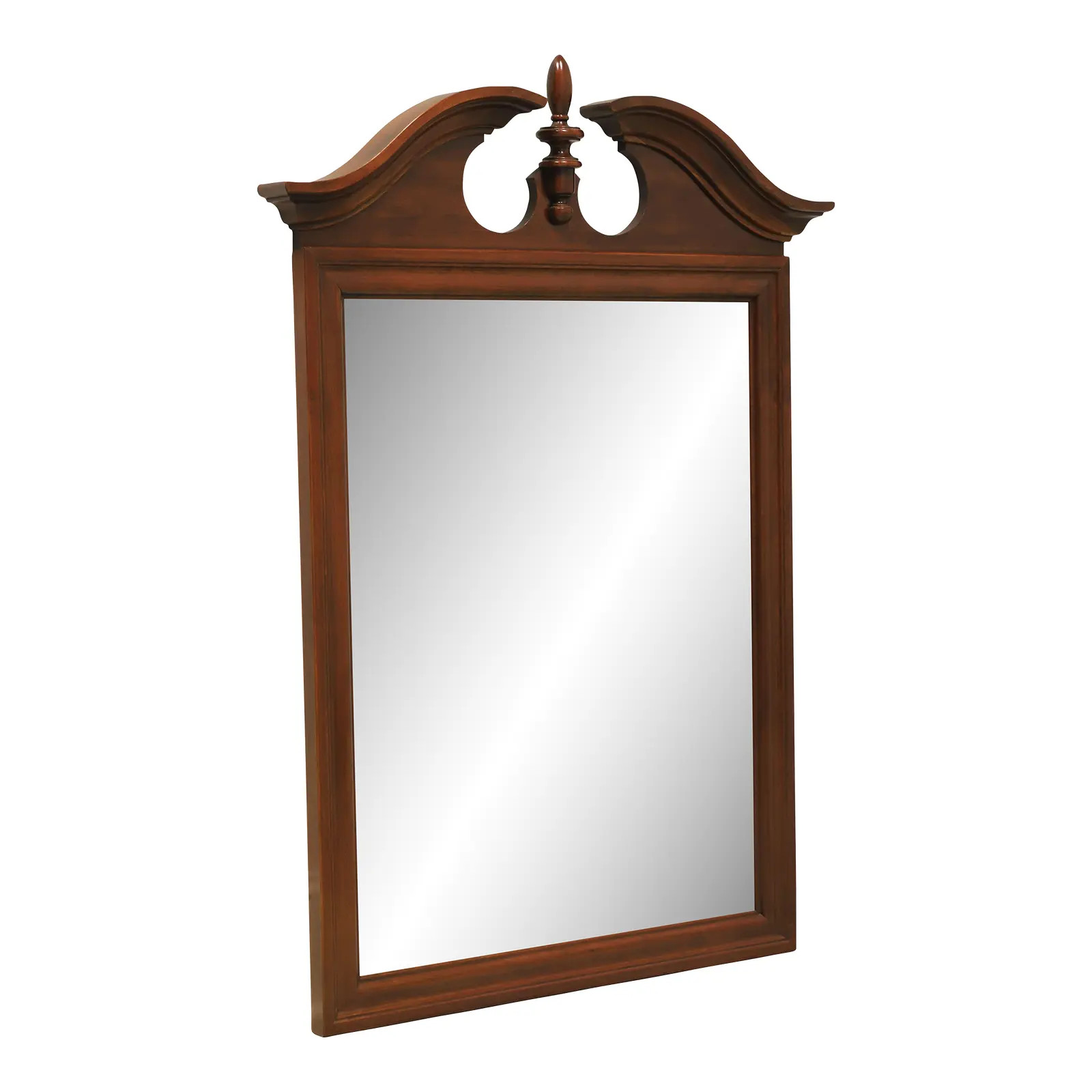 Jamestown Sterling Cherry Chippendale Wall Mirror | Chairish