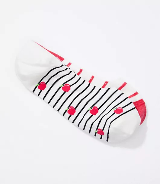 LOFT Apple & Stripe No Show Sock Set | LOFT