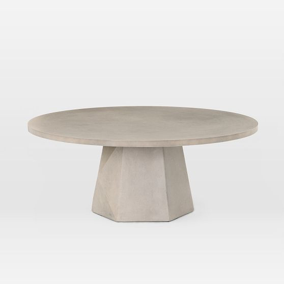 Outdoor Prism Coffee Table, Gray | West Elm (US)