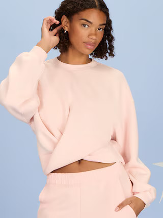 Bounce Fleece Twist-Front Top | Old Navy (US)