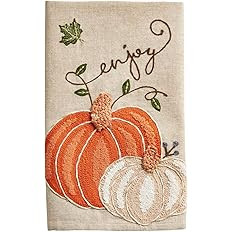 Amazon.com: Mud Pie Enjoy Embroidered PMPKIN Towel, 21" x 14" : Home & Kitchen | Amazon (US)