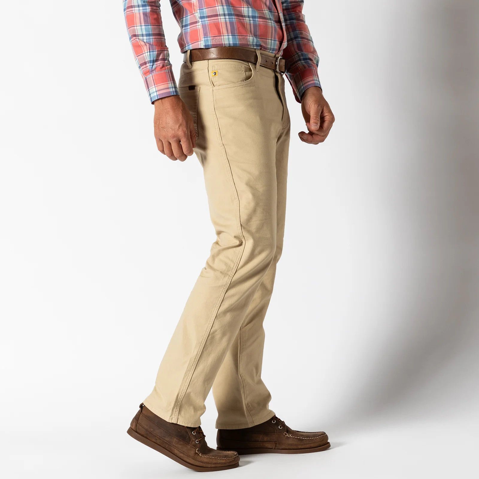 Classic Fit Pinpoint Canvas Five-Pocket - Stone | Duck Head Apparel