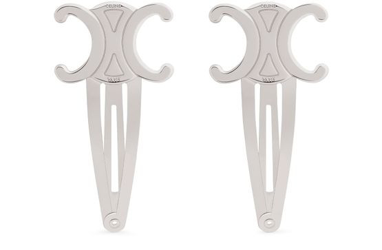 Set of 2 Triomphe hair clips - CELINE | 24S US