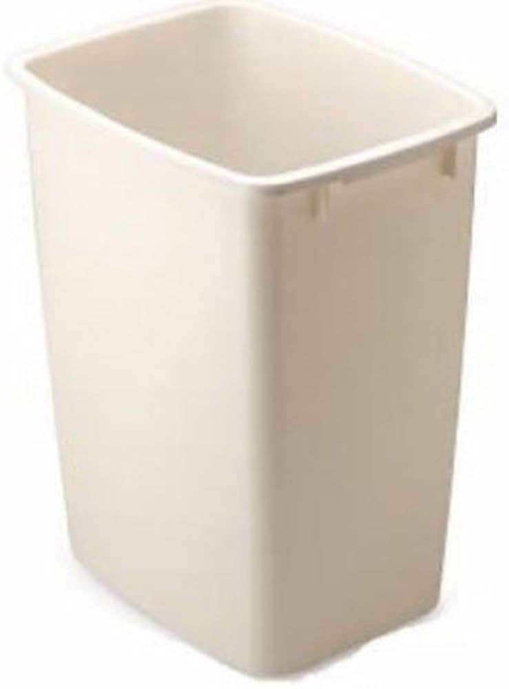 Rubbermaid Small Trash Can, 9-Gallons, Beige, Plastic Garbage Can/Wastebasket for Kitchen/Bathroo... | Amazon (US)