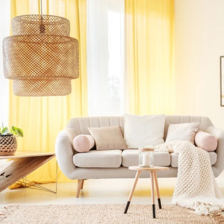 FAFIAR Rattan Pendant Light Chandelier Rattan Lamp Shade Handmade Natural 1 Light 11.7" | Walmart (US)