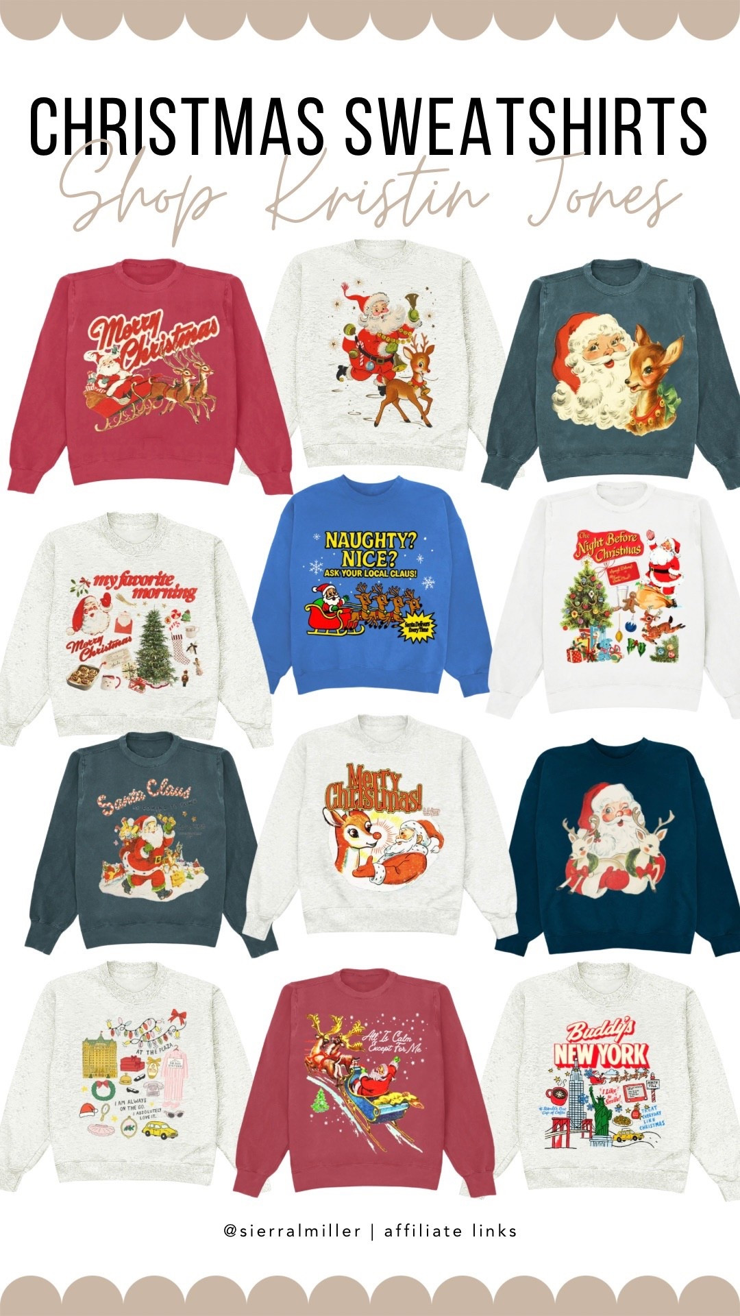 Shop Kristin Jones Christmas sweatshirts!! Use code SIERRA10 for 10% off your first order 

#LTKHoliday #LTKSeasonal