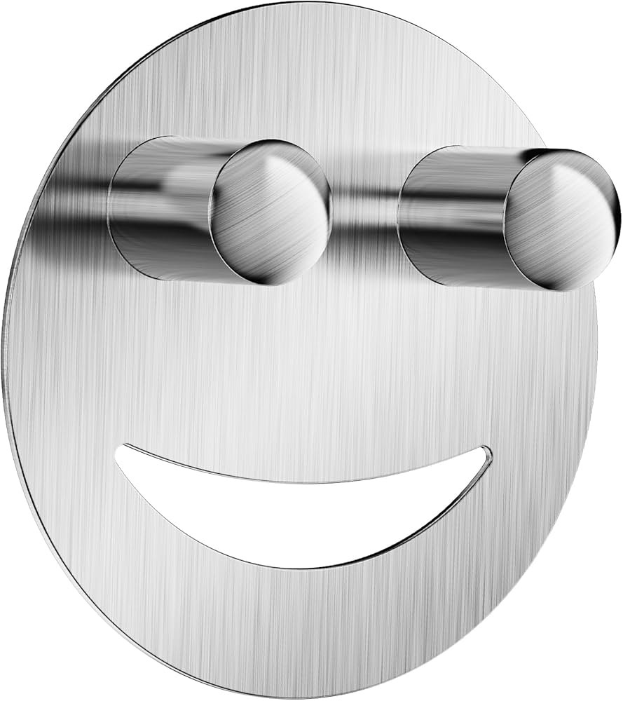 Stainless Steel Smiley Face Dish Sponge Holder, Silver Sink Caddy Organizer Storage with Suction ... | Amazon (US)