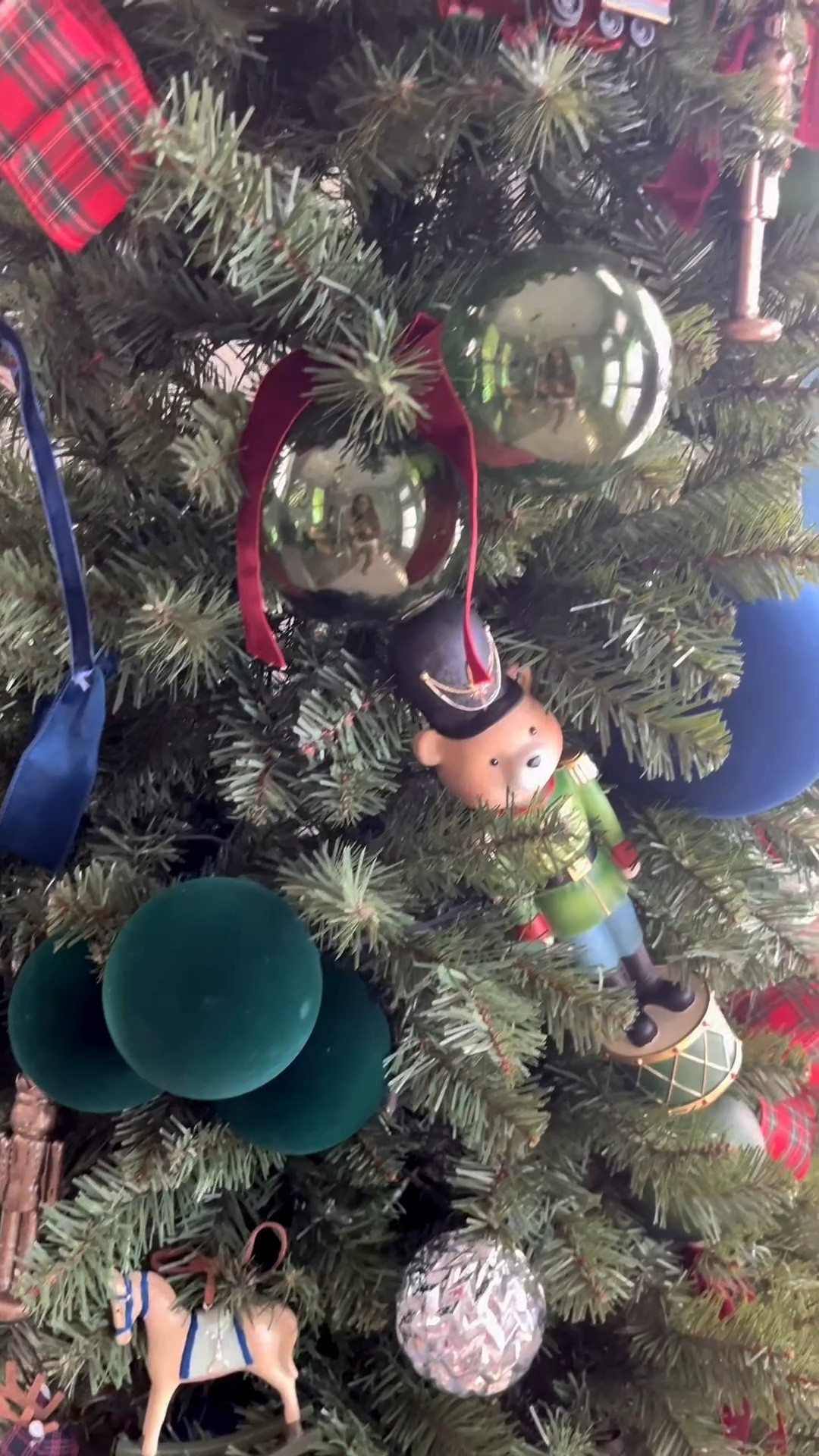 My boys’ tree is decked with nutcrackers, old toy trains, reindeer stuffies, and rocking horses. Definitely giving all the nostalgic Christmas magic.

#LTKHome #LTKHoliday