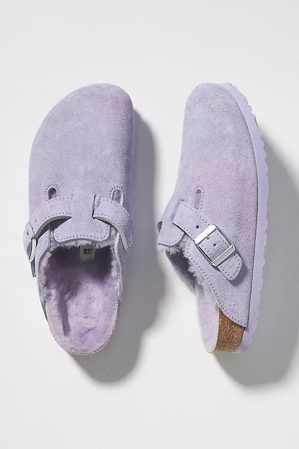 Birkenstock Boston Shearling Clogs | Anthropologie (US)