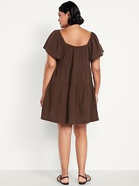 Tiered Mini Swing Dress | Old Navy | Old Navy (US)