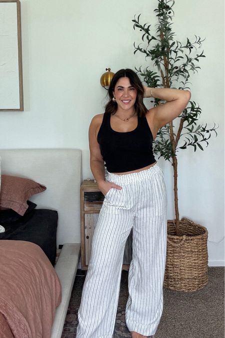 Wow under $20 walmart linen pants. Perfect for spring, summer or vacation! Size medium for me. 
Europe style
Easy summer mom outfit 

#LTKStyleTip #LTKMidsize #LTKTravel