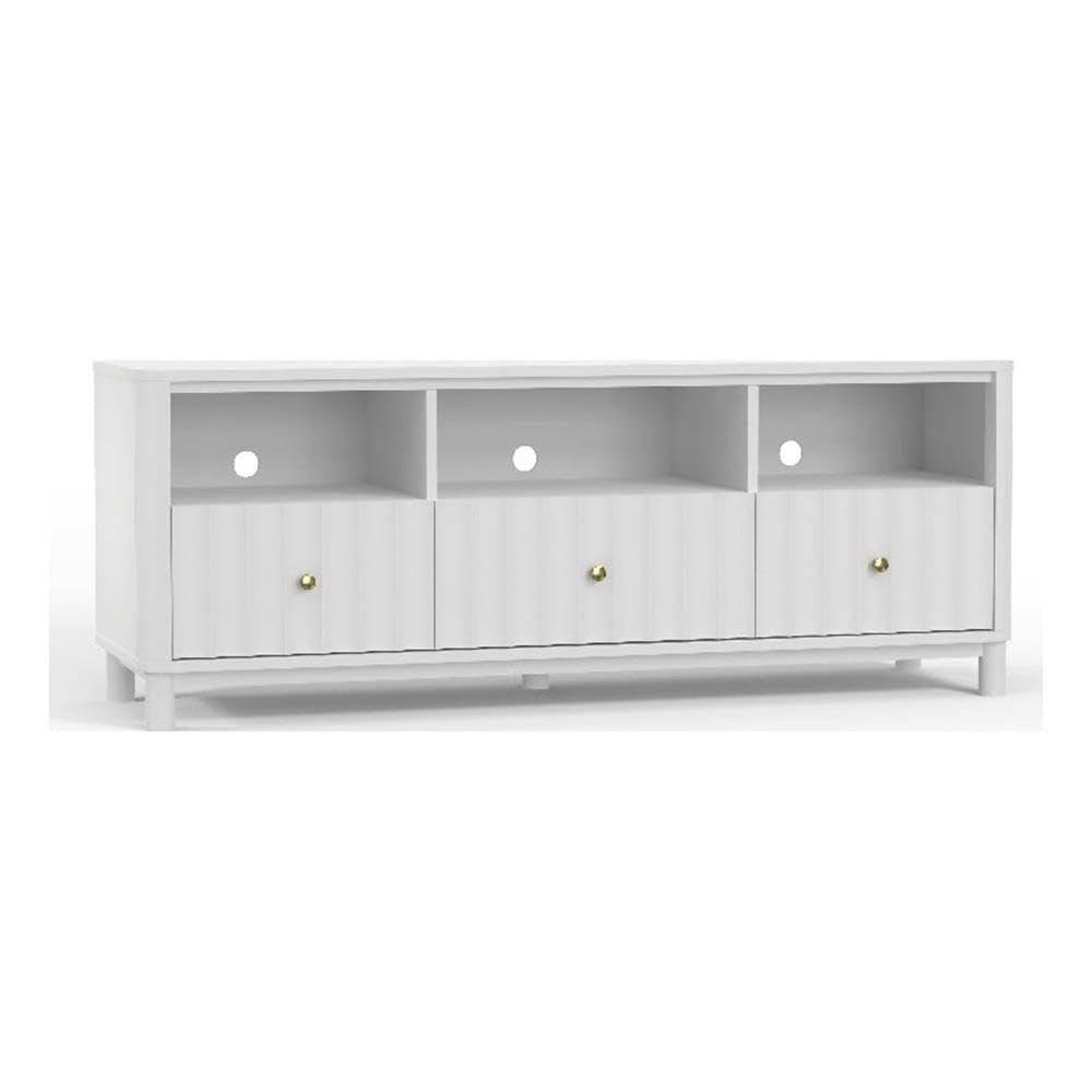 Alpine Furniture Stapleton TV Console, White | Amazon (US)