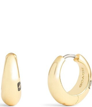 Signature Hallmark Tubular Puffy Huggie Hoop Earrings | Dillard's
