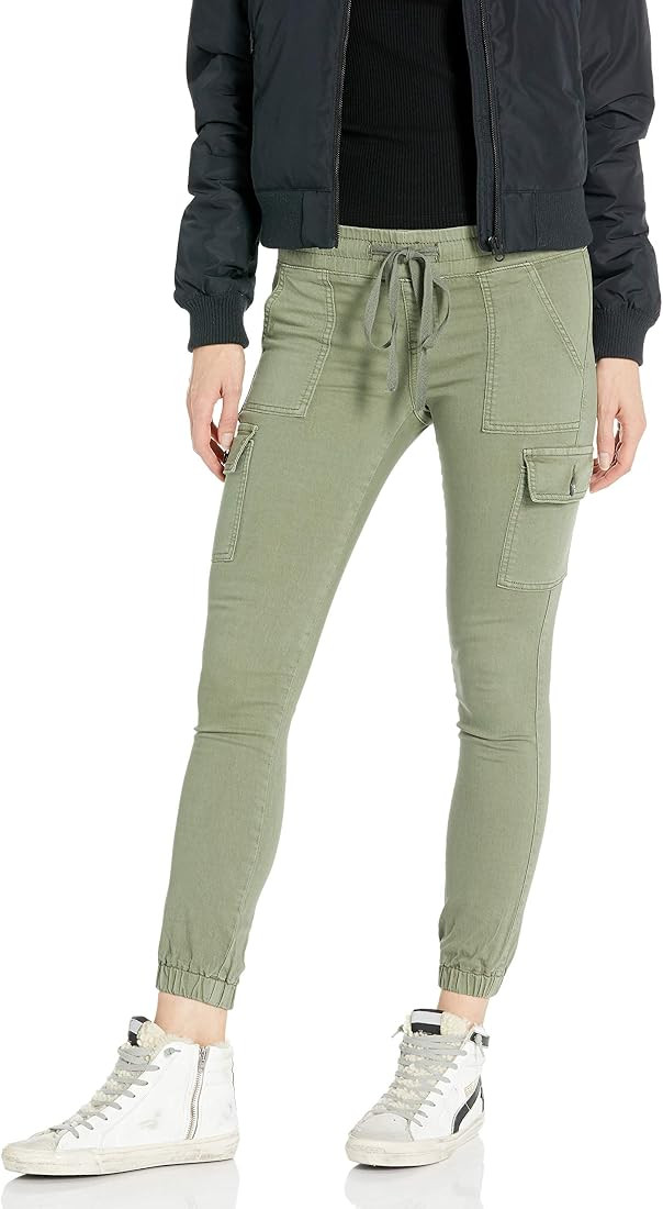 COVER GIRL Women's Cargo High Waisted Slim Fit Solid Color Skinny Drawstring | Amazon (US)