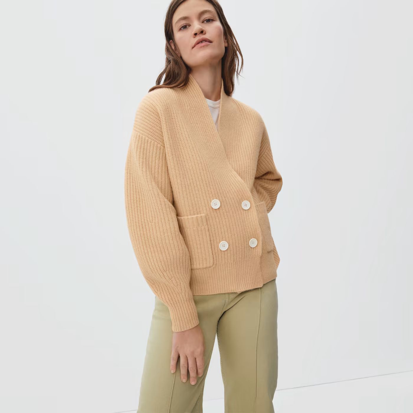 The Felted-Merino Double-Breasted Cardigan | Everlane