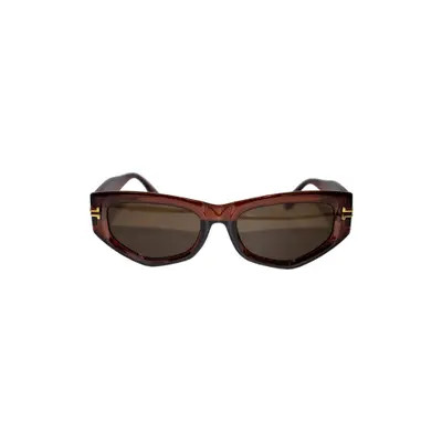 Fifth & Ninth Wren 52mm Polarized Geometric Sunglasses in Caramel/Brown at Nordstrom | Nordstrom