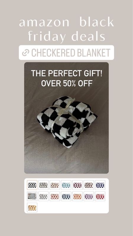 Black Friday deals from amazon! The perfect under $20 gift is this checkered blanket! 

#LTKHoliday #LTKGiftGuide #LTKCyberWeek