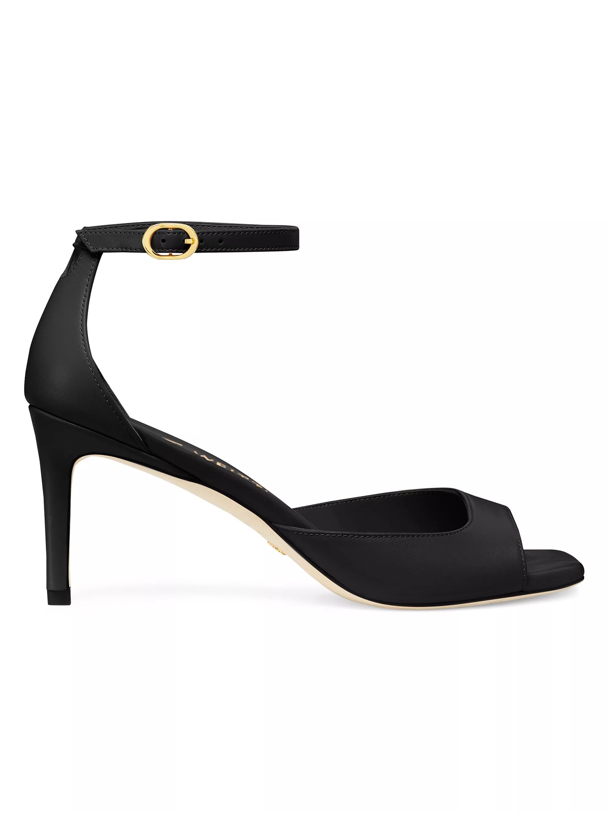 Nudistia 75MM Leather Ankle-Wrap Sandals | Saks Fifth Avenue