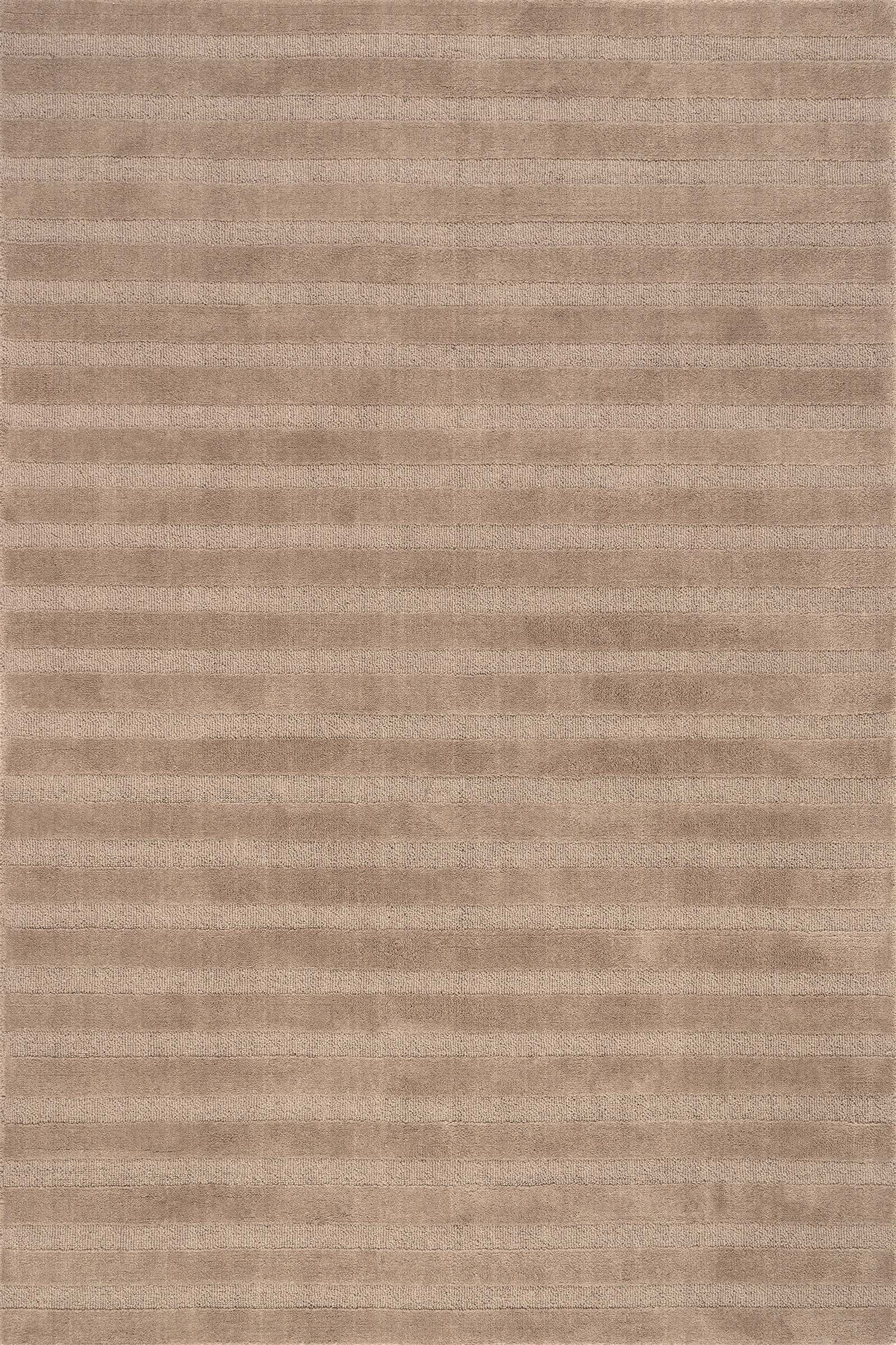 Vestry Striped Wool Rug | Brown | Rugs USA