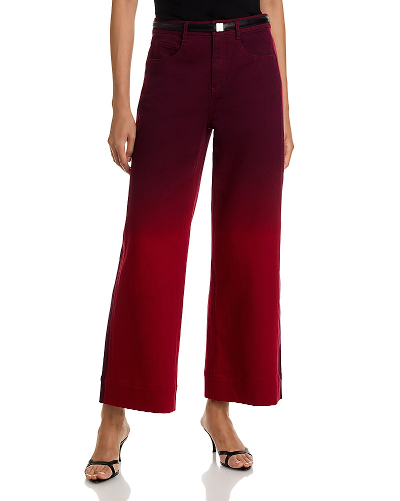 Cinq a Sept Betsy Degrade High Rise Wide Leg Jeans in Rosewood/Pickled Beet | Bloomingdale's (US)