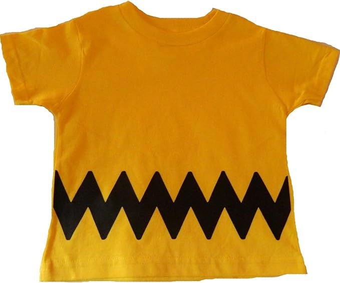 Custom Kingdom Boys/Girls Peanuts Charlie Brown Double-Sided Zig Zag Costume T-Shirt | Amazon (US)