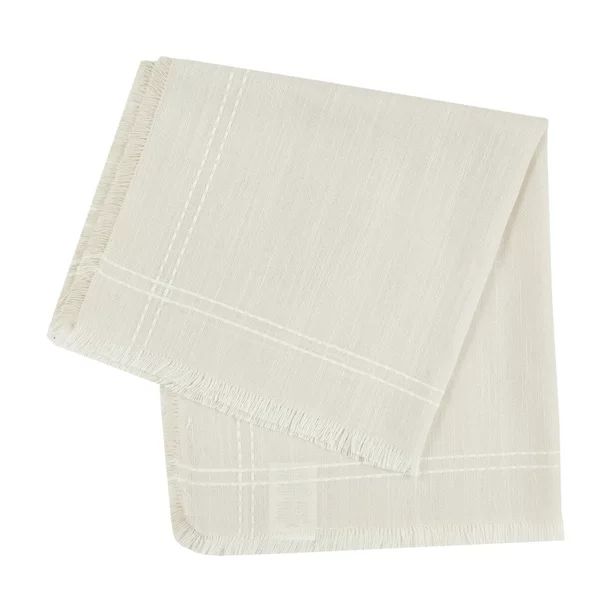 Better Homes and Gardens Beige Fringe 4 pack Napkin - 20"x20" | Walmart (US)