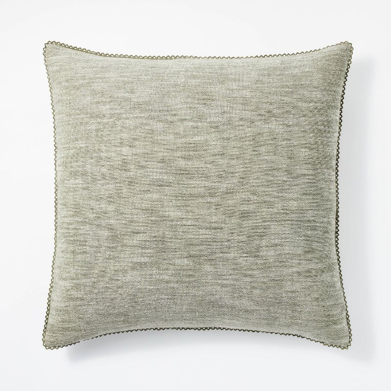 Chambray Throw Pillow with Lace Trim - Threshold™ designed with Studio McGee | Target