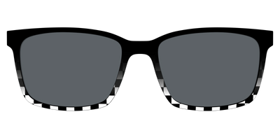 The Polarized Checkerboard Fade Sun Top | Pair Eyewear