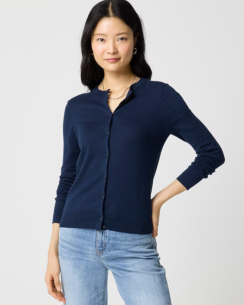 Classic cotton cardigan sweater | J.Crew Factory