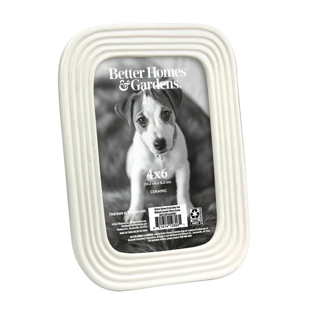 Better Homes and Gardens 4X6 Ceramic Tabletop Frame, White | Walmart (US)