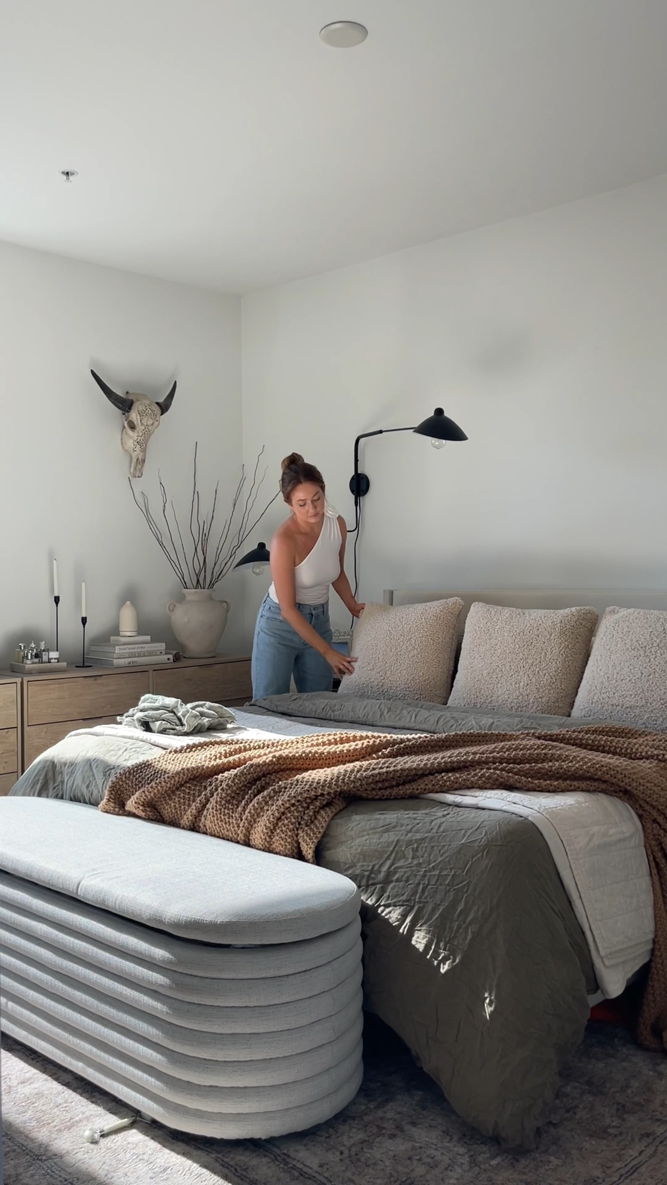 Fall bedroom refresh with new items from CasaLuna / target and parachute home! Linked all exact bedding + similar items 

Other home decor / bedroom items linked in separate post 