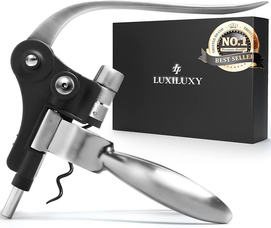 Wine Bottle Opener Corkscrew Set – Luxiluxy [2023 upgraded, does NOT break!] Including Foil Cut... | Amazon (US)