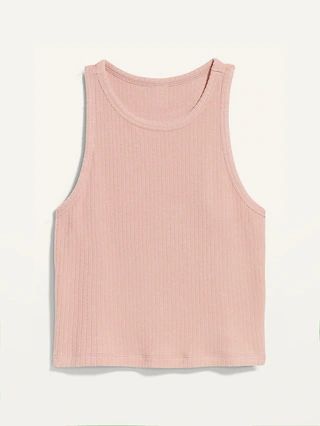 Cropped Rib-Knit Tank Top for Women | Old Navy (US)