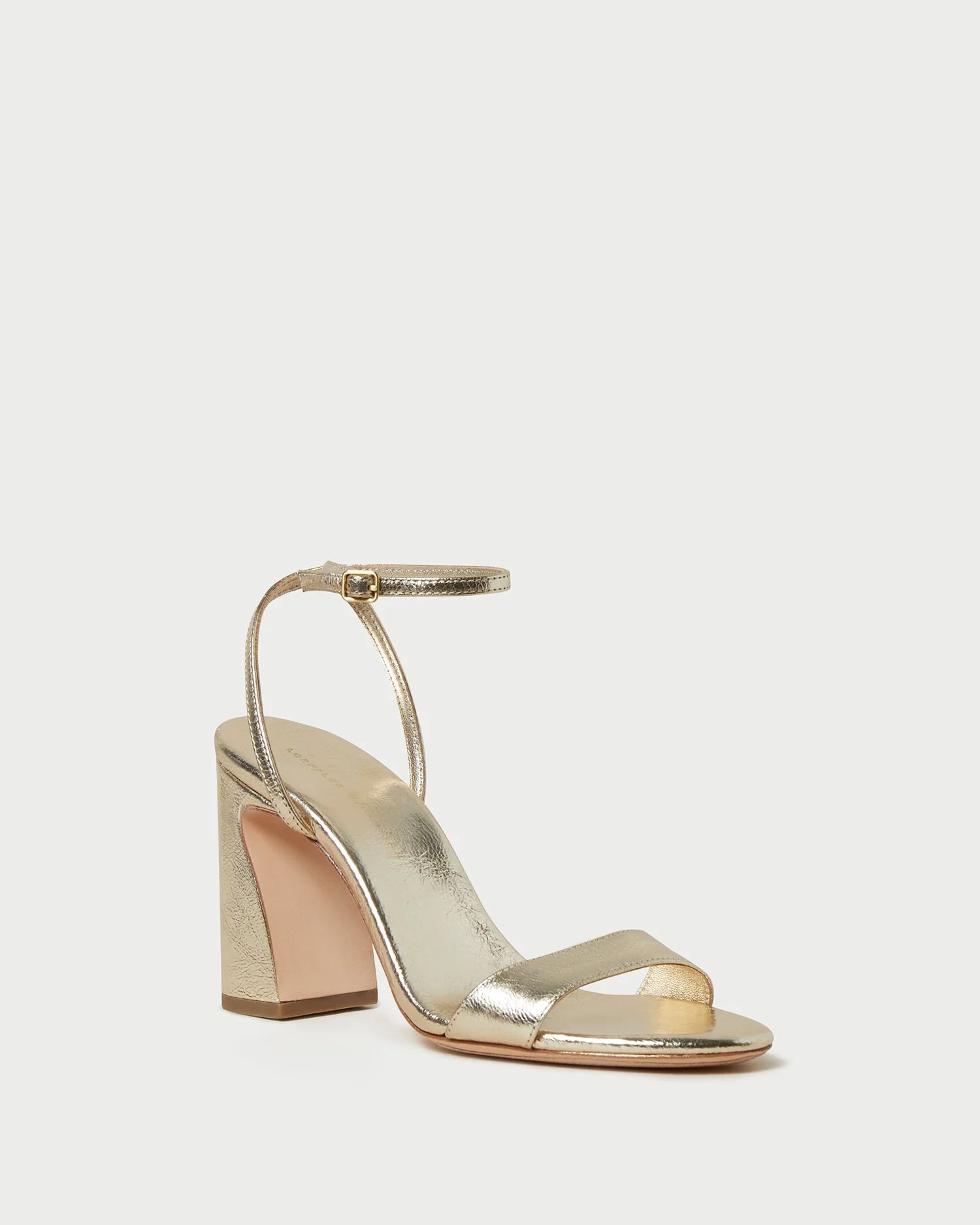 Malia Champagne Curved-Heel Sandal | Loeffler Randall