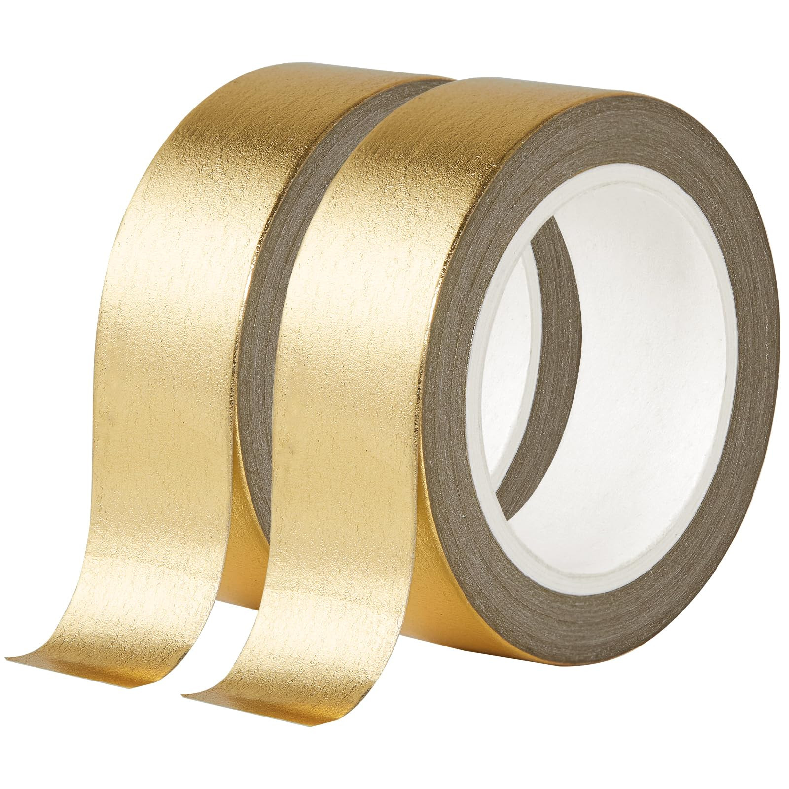 QDiShi 2 Rolls Gold Washi Tape for Wall Decor Decorative,Foil Masking Tape Low Tack Self Adhesive... | Amazon (US)