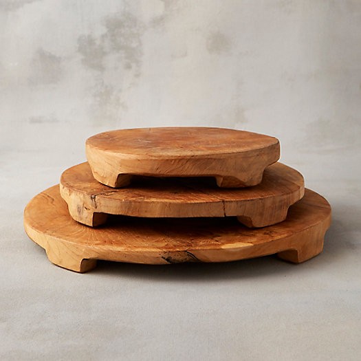 Footed Teak Serving Board | Terrain