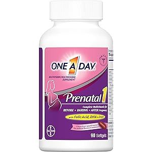 One A Day Women's Prenatal 1 Multivitamin, Supplement for Before, During, and Post Pregnancy, inc... | Amazon (US)
